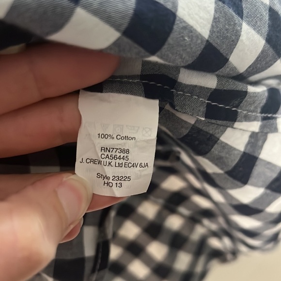 J Crew The Perfect Shirt Blue and White Button Down Size XS - Picture 5 of 9